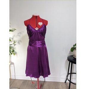 Jacob - Purple Silk halter dress